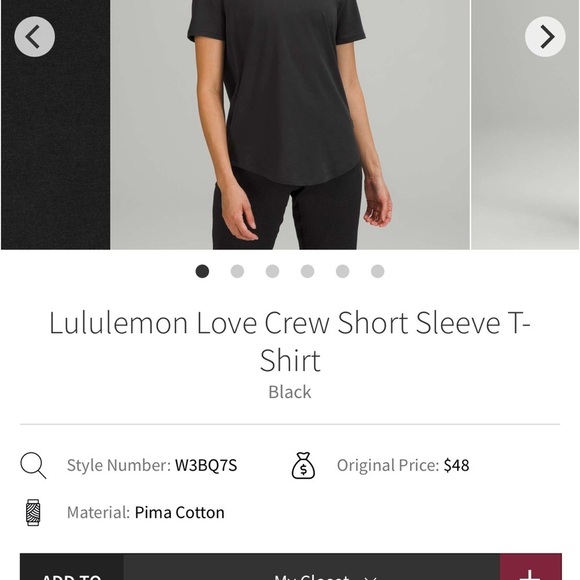 lululemon athletica Other - Love Curved Hem Crewneck